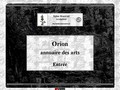 Orion annuaire des arts